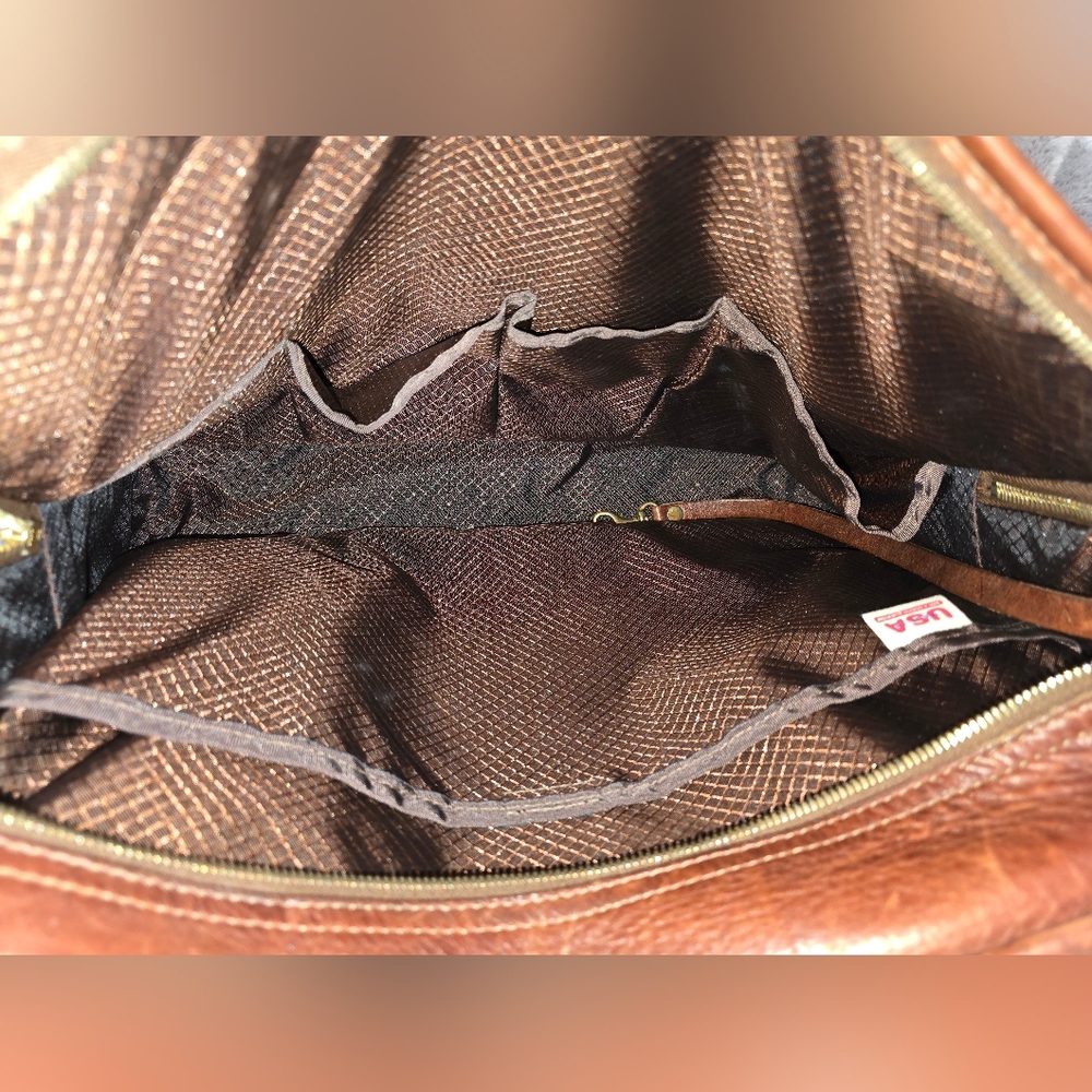 J.W. Hulme Leather Briefcase/Overnight Bag - Picture 11 of 16